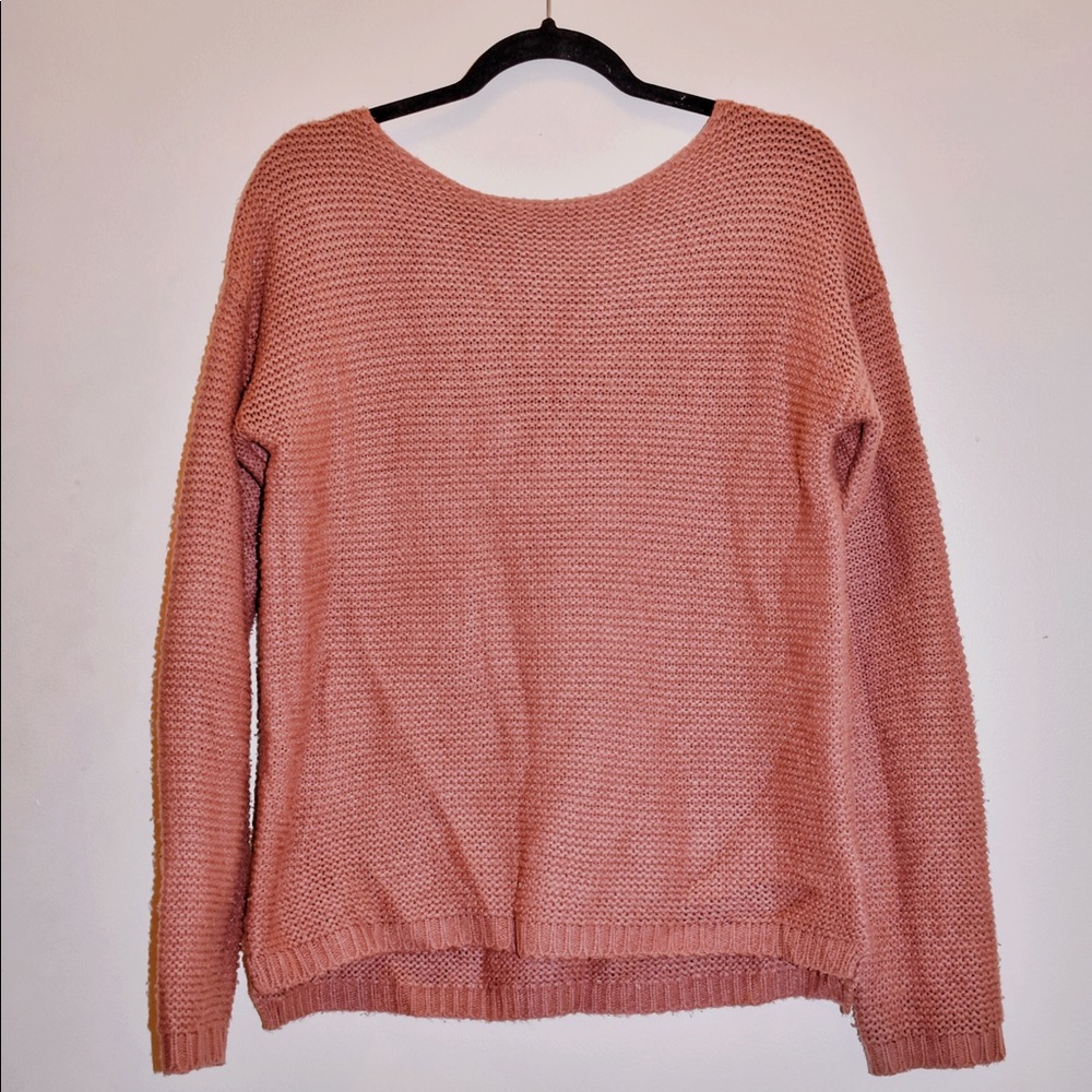Blush Pink Knit Sweater